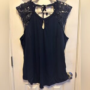 Navy blouse